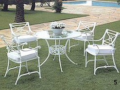 Mesas y sillas de jardin aluminio